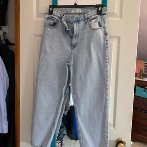 Abercrombie Ankle Straight Ultra High Rise Jeans
